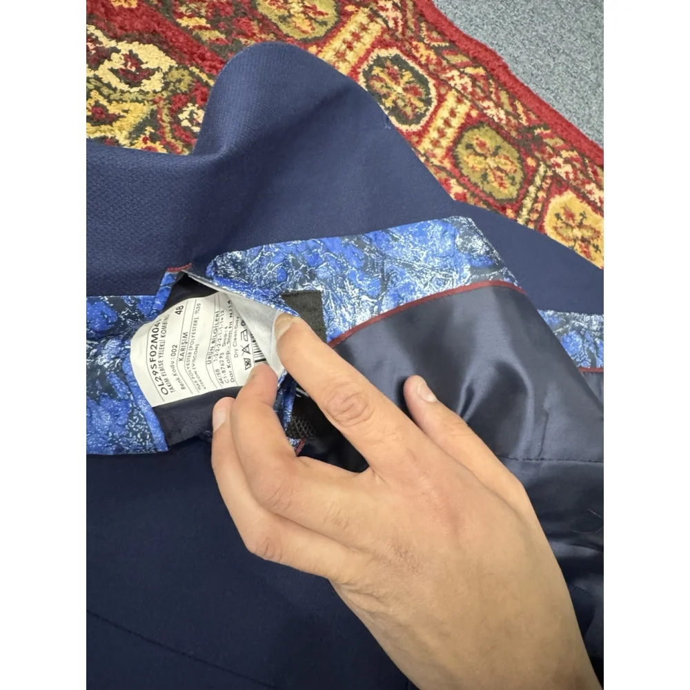 Men's MP Suit Navy Casual Party Prom Groom Tuxedo Wedding 3 Piece Set Custom